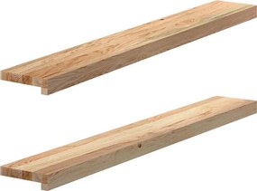 vidaXL Περβάζια Παραθύρων 2 τεμ. Ακατέργαστα 110x15x2 εκ. Μασίφ Δρυς