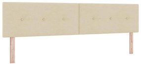 vidaXL Κεφαλάρι με κεφαλάρι Κρεμ 200 cm Τεχνητό Δέρμα