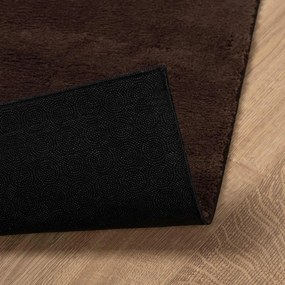 vidaXL Χαλί HUARTE Καφέ 80 x 200 cm 100% Πολυεστέρας Επίπεδος