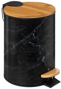 Κάδος Απορριμμάτων Μπάνιου (Φ16.8x25) F-V Black Lea 174995B