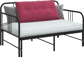 vidaXL Μαξιλάρι Πλάτης Κόκκινο 100 x 50 cm Υφασμάτινο Κορντουρά