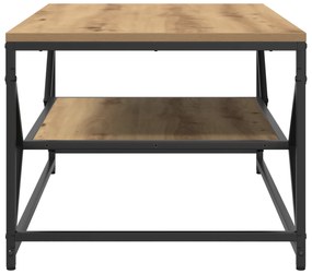 vidaXL Τραπεζάκι σαλονιού με ράφι από Ξύλο Artisan 90x50x40 εκ. Επεξεργασμένο ξύλο