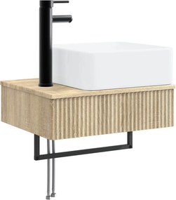 vidaXL Σετ Επίπλων Μπάνιου 5 τμχ. Sonoma Δρυς 33 x 34,5 x 100 εκ