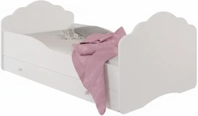 Παιδικό κρεβάτι Leomari-Λευκό-160 x 80-Χωρίς προστατευτικό