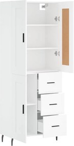 vidaXL Ντουλάπι Λευκό 69,5x34x180 εκ. από Επεξεργασμένο Ξύλο
