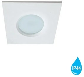 Σποτ χωνευτό οροφής ΥΑΝ αλουμινίου λευκό τετράγωνο 8,4x8,4 Viokef 4151500 Λευκό
