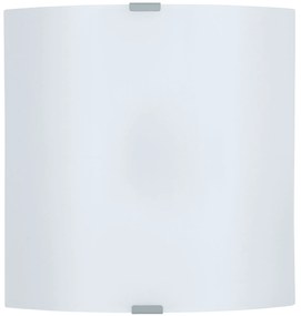 Φωτιστικό Τοίχου Grafik 84026 White-Silver Eglo Μέταλλο,Γυαλί