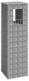 vidaXL Συρματοκιβώτιο Στύλος 40 x 40 x 140 εκ. Σιδερένιο
