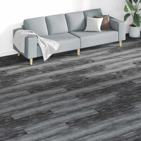 vidaXL Πλάκες Δαπέδου 18 pcs Γκρι 5,26 τ.μ. PVC