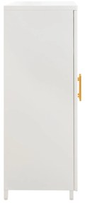 ΜΕΤΑΛΛΙΚΟ ΝΤΟΥΛΑΠΙ ΒΙΤΡΙΝΑ CARIL  ΛΕΥΚΟ 80x37-40x102Yεκ.