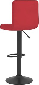 vidaXL Σκαμπό Μπαρ 2 τεμ. Μπορντό Υφασμάτινα