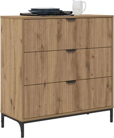 vidaXL Πλαϊνό γραφείο Artisan Oak 79,5 x 33 x 82 εκ Επεξεργασμένο ξύλο