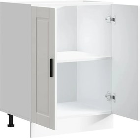 vidaXL ντουλάπι βάσης κουζίνας Porto Λευκό Υψηλής στιλπνότητας