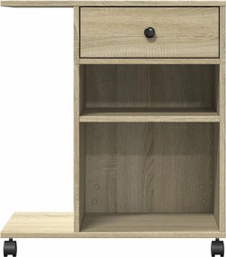 vidaXL Βάση Εκτυπωτή με Ρόδες Sonoma Δρυς 60x40x68,5 εκ.