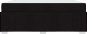 vidaXL Σκελετός Κρεβατιού με στρώμα Μαύρο 180 x 200 cm ύφασμα