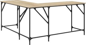 vidaXL Γραφείο Sonoma Δρυς 149 x 149 x 75 εκ. από Επεξεργασμένο Ξύλο