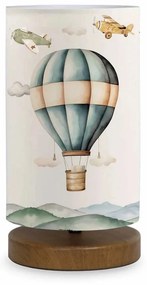 GloboStar® BALLON 204-0145 Παιδικό Eπιτραπέζιο Φωτιστικό Φιγούρα Μονόφωτο 1 x E27 IP20 Πολύχρωμο Ύφασμα - Μ15 x Π15 x Υ30cm