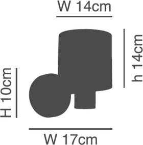 Απλίκα Τοίχου Homelighting 77-8299 Nickel/White