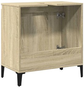 vidaXL Ντουλάπι Νιπτήρα Sonoma Δρυς 58x33x60 εκ. Επεξεργασμένο Ξύλο