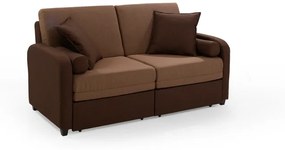 Καναπές – κρεβάτι Drake, διθέσιος καφέ 173x93x90cm -BOL-TED-121