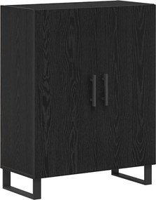 vidaXL Highboard 2 pcs Μαύρη Οξυά Επεξεργασμένο ξύλο
