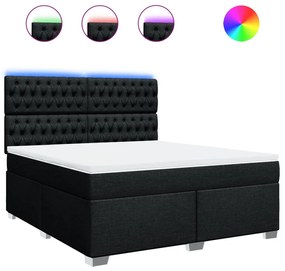 ΚΡΕΒΑΤΙ BOXSPRING ΜΕ ΣΤΡΩΜΑ ΜΑΥΡΟ 180X200 ΕΚ. ΥΦΑΣΜΑΤΙΝΟ 3292876