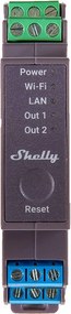 Shelly Pro 2 DIN Rail 2-channel Relay, WiFi/LAN