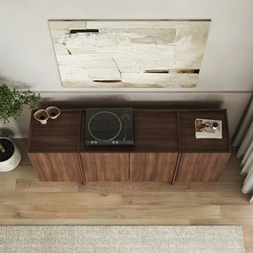 Μπουφές Dorma Megapap χρώμα καρυδί milano 180x45x80,2εκ.