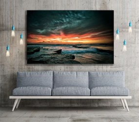 Πίνακας σε καμβά θάλασσα με ηλιοβασίλεμα KNV770 120cm x 180cm Μόνο για παραλαβή από το κατάστημα