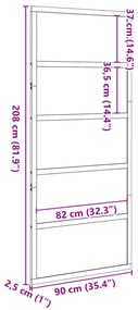 ΠΟΡΤΑ ΑΧΥΡΩΝΑ ΛΕΥΚΗ 90X208 ΕΚ. ΑΠΟ ΜΑΣΙΦ ΞΥΛΟ ΠΕΥΚΟΥ 850633