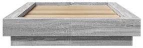 vidaXL Πλαίσιο Κρεβατιού Γκρι Sonoma 90x200 εκ. Επεξεργασμένο Ξύλο