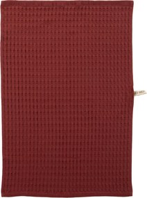 Ποτηρόπανο Πικέ (45x68) Nef-Nef Homeware Wafflow Μπορντώ