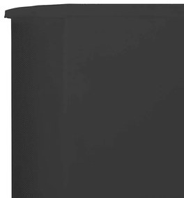 vidaXL Προστατευτικό Αέρα με 5 Πάνελ Ανθρακί 600 x 160 εκ. Υφασμάτινο