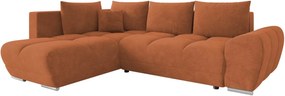 Γωνιακός καναπές Forrest-Portokali-Αριστερή - 290.00Χ183.00Χ85.00cm