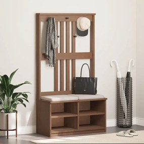 vidaXL Δέντρο χωλ "SANDNES" 87x40x159,5 εκ. Πεύκο μασίφ ξύλο