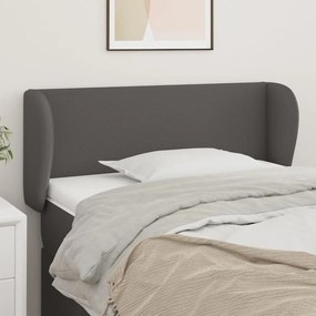 vidaXL Κεφαλάρι με Πτερύγια Γκρι 103x23x78/88 εκ. Συνθετικό Δέρμα