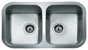 Teka BΕ 780 2C Inox Υποκαθήμενος λείος νεροχύτης
