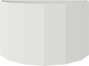 vidaXL Γλάστρα Λευκό 90 x 45 x 50 εκ. Ατσάλι