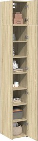 vidaXL Ντουλάπι Αποθήκευσης Στενό Δρυς 30x42,5x225 εκ. Επεξεργ. Ξύλο