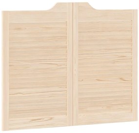 vidaXL Swing Doors Louvred Design 1-Pair 80x100 cm μασίφ ξύλο πεύκο