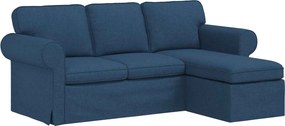 vidaXL Καναπές Μπλε 195 x 138 x 80 εκ ύφασμα