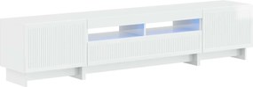 vidaXL 5 Τεμάχια LED Τηλεοπτικού Ντουλαπιού Γυαλιστερό Λευκό