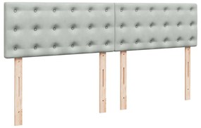 ΚΡΕΒΑΤΙ BOXSPRING ΜΕ ΣΤΡΩΜΑ ΑΝΟΙΧΤΟ ΓΚΡΙ 180X200 ΕΚ. ΒΕΛΟΥΔΙΝΟ 3290118