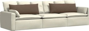 vidaXL Μαξιλάρι Καναπέ 2 pcs Καφέ 120 x 40 cm ύφασμα