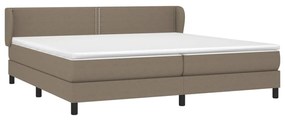 ΚΡΕΒΑΤΙ BOXSPRING ΜΕ ΣΤΡΩΜΑ TAUPE 200X200 ΕΚ. ΥΦΑΣΜΑΤΙΝΟ 3126193