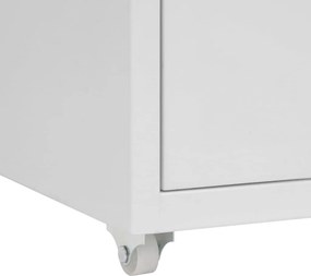 vidaXL Αρχειοθήκη Φορητή Γκρι 28 x 41 x 69 εκ. Μεταλλική