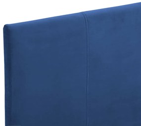 vidaXL Πλαίσιο Κρεβατιού Μπλε 90 x 200 εκ. Υφασμάτινο