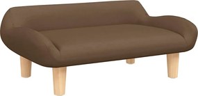 vidaXL Κρεβάτι Σκύλου Καφέ 70 x 40 x 24 εκ. Υφασμάτινο
