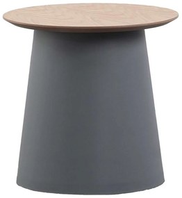 Τραπέζι Σαλονιού Tech 27-0189 Φ49x42,4cm Grey