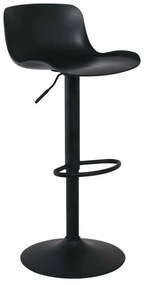 Σκαμπώ MOSS BAR Μέταλλο/PP Μαύρο 44x45x58/81-79/102cm (Σετ 2 ΤΕΜ)